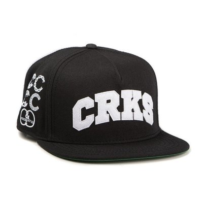 画像1: 【CROOKS&CASTLES】 CRKS SNAPBACK CAP (BLK)