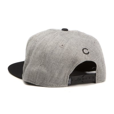 画像2: 【CROOKS&CASTLES】 CORE LOGO SNAPBACK CAP (GRY/BLK)