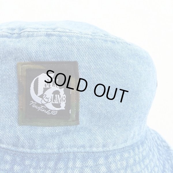 画像2: 【CRACKLIMB】 LOGO BUCKET HAT (L.INDGO) (2)