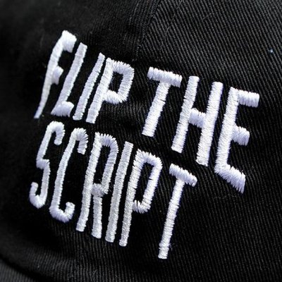 画像1: 【FLIP THE SCRIPT】 LOGO CAP (BLK)