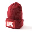 画像1: 【LIBE BRAND】 BIG LOGO KNIT CAP (WIN) (1)