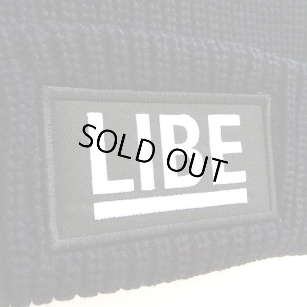 画像2: 【LIBE BRAND】 BIG LOGO KNIT CAP (BLK) (2)