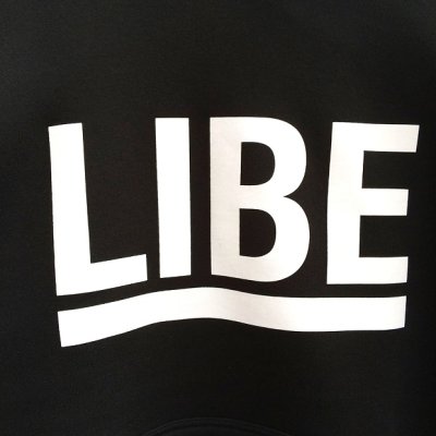 画像1: 【LIBE BRAND】 BIG LOGO PARKER (BLACK)