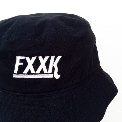 画像1: 【CRACKLIMB】 FXXK BUCKET HAT (BLK)