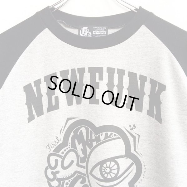 画像3: 【CRACKLIMB】 ONE HAND RAGLAN TEE (GRY) (3)