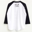 画像2: 【CRACKLIMB】 ONE HAND RAGLAN TEE (WHT) (2)