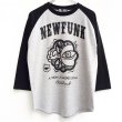 画像1: 【CRACKLIMB】 ONE HAND RAGLAN TEE (GRY) (1)