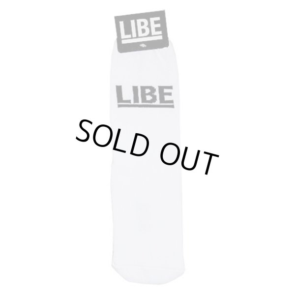画像2: 【LIBE BRAND】BIG LOGO SOX (WHITE) (2)