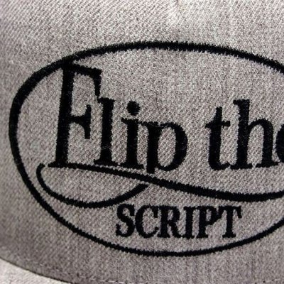 画像1: 【FLIP THE SCRIPT】 LOGO SNAPBACK CAP (GRY)