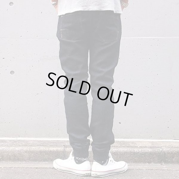 画像2: 【FLIP THE SCRIPT】 KNIT DENIM JOGGER PANTS (2)