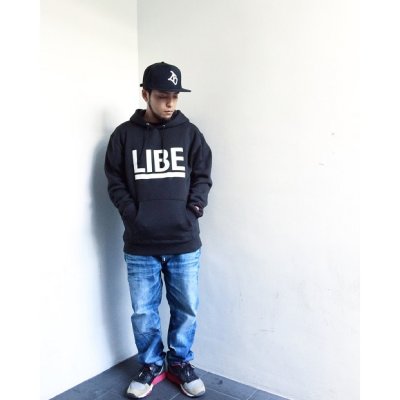 画像3: 【LIBE BRAND】 BIG LOGO PARKER (BLACK)