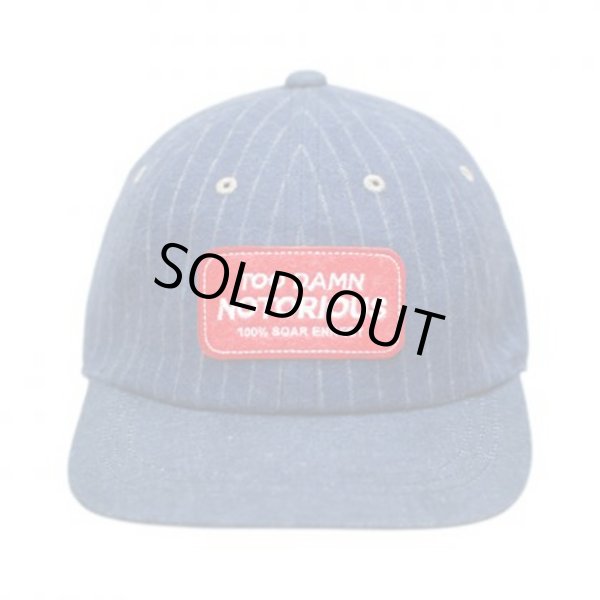 画像2: 【SQUARE】 WOOL STRIPE BB CAP (NAVY) (2)