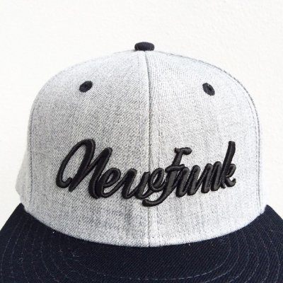 画像1: 【CRACKLIMB】 Newfunk SNAPBACK CAP (GRY/BLK)