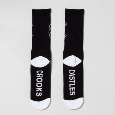 画像2: 【CROOKS&CASTLES】 CHAIN C CASTLE SOCKS