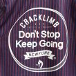 画像4: 【CRACKLIMB】 Don't Stop Keep Going SHIRT (NYV/RED) (4)