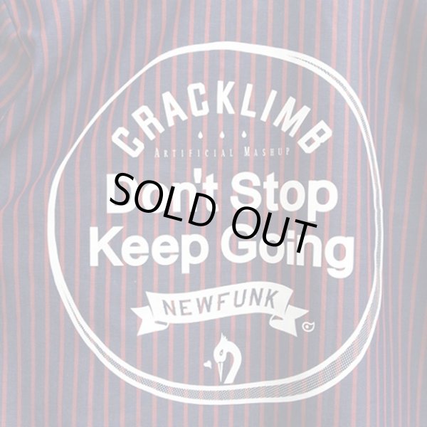 画像4: 【CRACKLIMB】 Don't Stop Keep Going SHIRT (NYV/RED) (4)