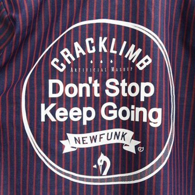 画像2: 【CRACKLIMB】 Don't Stop Keep Going SHIRT (NYV/RED)