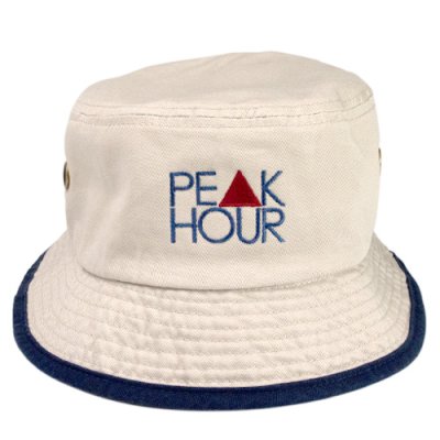 画像1: 【PEAK▲HOUR】 PE▲K HOUR 2TONE BUCKET HAT (BEIGE×NAVY)