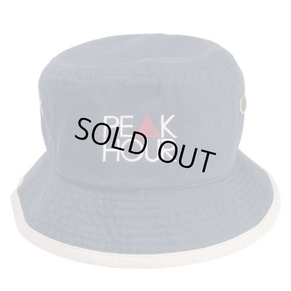 画像2: 【PEAK▲HOUR】 PE▲K HOUR 2TONE BUCKET HAT (NAVY×BEIGE) (2)