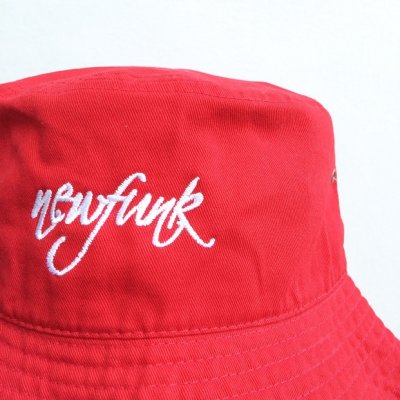 画像1: 【CRACKLIMB】 NEWFUNK BUCKET HAT (RED)