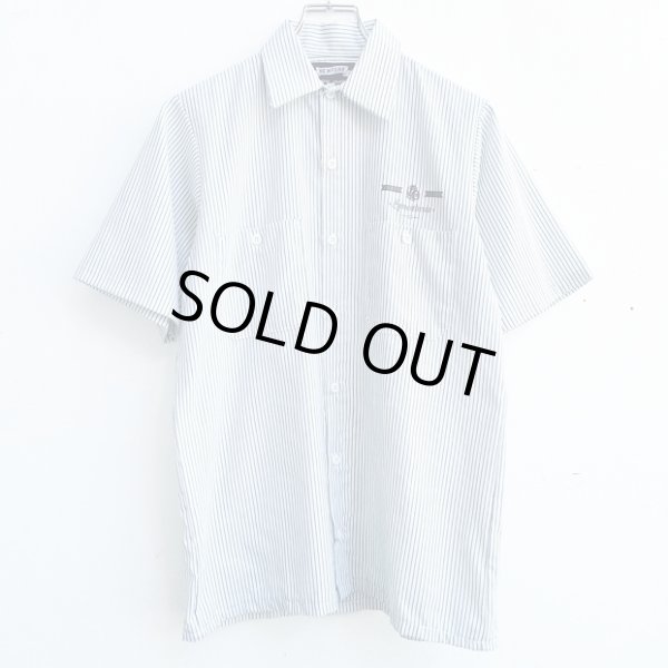 画像1: 【CRACKLIMB】 FLAG WORK SHIRT (WHT/GRN) (1)