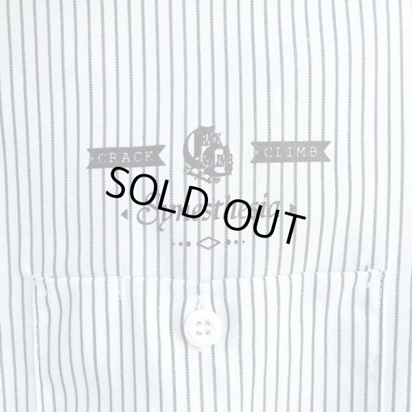 画像4: 【CRACKLIMB】 FLAG WORK SHIRT (WHT/GRN) (4)