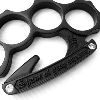 画像1: 【SQUARE】 KNUCKLE KEYHOLDER (M.BLK)