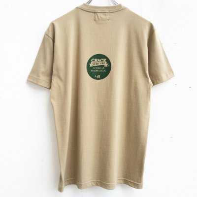 画像1: 【CRACKLIMB】 FLAG TEE (KHAKI)