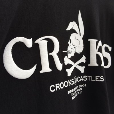 画像2: 【CROOKS&CASTLES】 RIDER TEE (BLK)