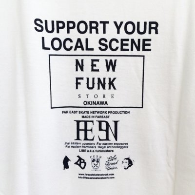 画像2: 【NEWFUNK × LIBE BRAND】 UPSIDE DOWN BIG LOGO TEE (WHT)