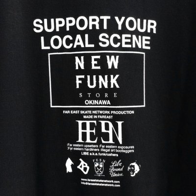 画像2: 【NEWFUNK × LIBE BRAND】 UPSIDE DOWN BIG LOGO TEE (BLK)