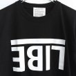 画像3: 【NEWFUNK × LIBE BRAND】 UPSIDE DOWN BIG LOGO TEE (BLK) (3)