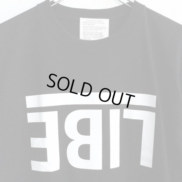 画像3: 【NEWFUNK × LIBE BRAND】 UPSIDE DOWN BIG LOGO TEE (BLK) (3)