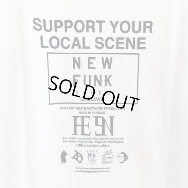 画像4: 【NEWFUNK × LIBE BRAND】 UPSIDE DOWN BIG LOGO TEE (WHT) (4)