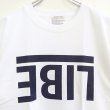 画像3: 【NEWFUNK × LIBE BRAND】 UPSIDE DOWN BIG LOGO TEE (WHT) (3)