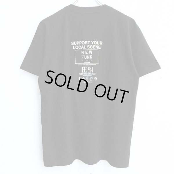 画像2: 【NEWFUNK × LIBE BRAND】 UPSIDE DOWN BIG LOGO TEE (BLK) (2)
