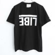 画像1: 【NEWFUNK × LIBE BRAND】 UPSIDE DOWN BIG LOGO TEE (BLK) (1)