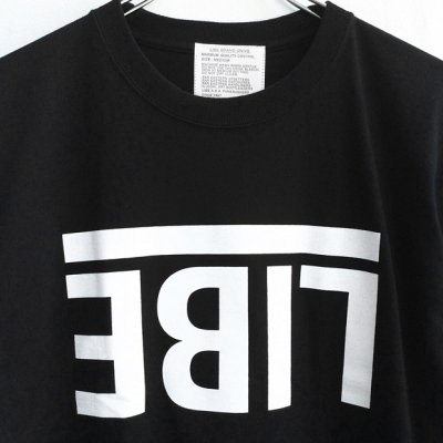 画像3: 【NEWFUNK × LIBE BRAND】 UPSIDE DOWN BIG LOGO TEE (BLK)