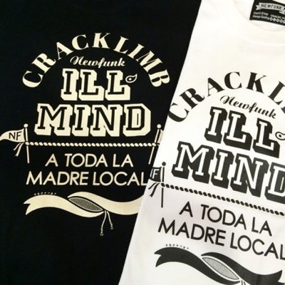 画像3: 【CRACKLIMB】 ILL MIND TEE (BLACK)