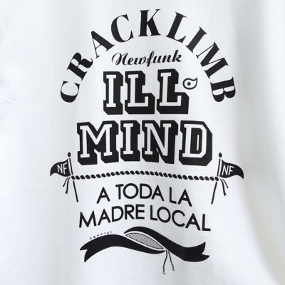 画像1: 【CRACKLIMB】 ILL MIND TEE (WHITE)