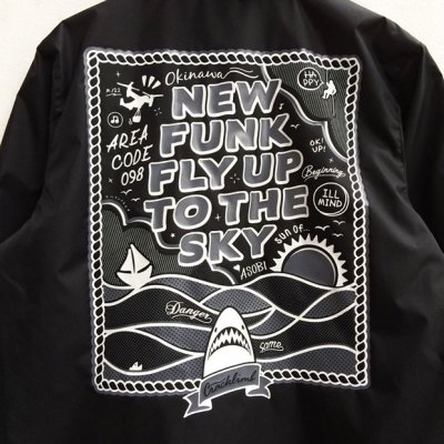 画像2: 【CRACKLIMB】 FLY UP NYLON JACKET (BLACK)