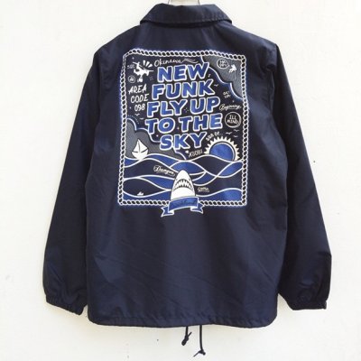 画像2: 【CRACKLIMB】 FLY UP NYLON JACKET (NAVY)