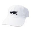 画像1: 【CRACKLIMB】 BLACK PANTHER 6 PANEL CAP (WHITE) (1)