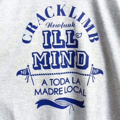 画像1: 【CRACKLIMB】 ILL MIND LONG TEE (GRAY) 