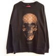 画像1: 【SQUARE】 LV SKULL CREW NECK SWEAT (BLACK) (1)