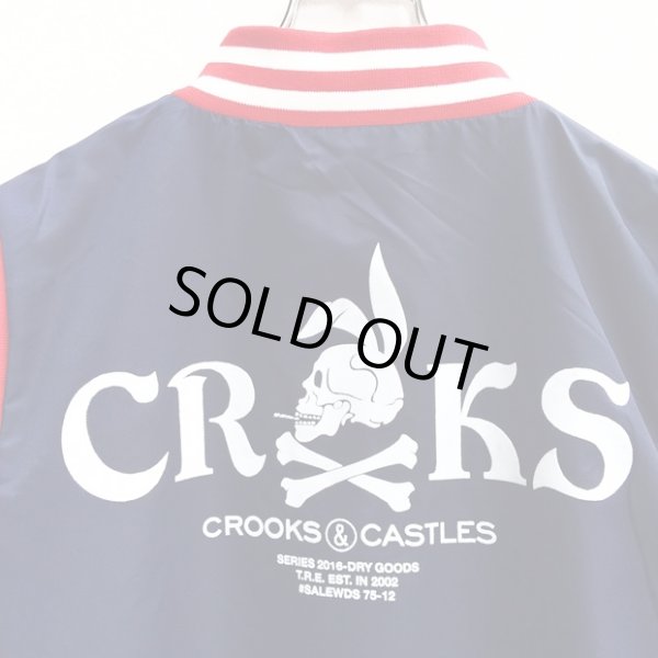 画像5: 【CROOKS&CASTLES】 THE PLAYER STADIUM JACKET (NAVY) (5)