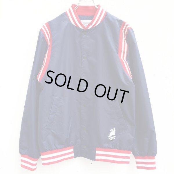 画像1: 【CROOKS&CASTLES】 THE PLAYER STADIUM JACKET (NAVY) (1)