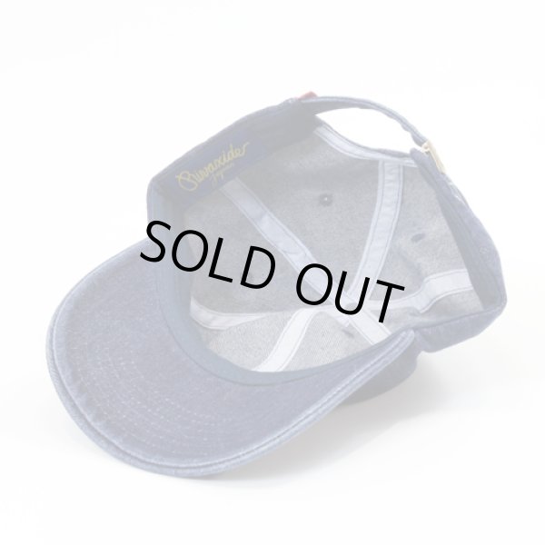 画像3: 【RIVAXIDE】 RIVAXIDE 'CONVEX LOGO' DENIM CAP (INDIGO) (3)