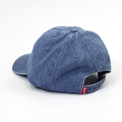 画像1: 【RIVAXIDE】 RIVAXIDE 'CONVEX LOGO' DENIM CAP (LIGHT INDIGO)