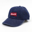 画像1: 【RIVAXIDE】 RIVAXIDE 'CONVEX LOGO' DENIM CAP (INDIGO) (1)